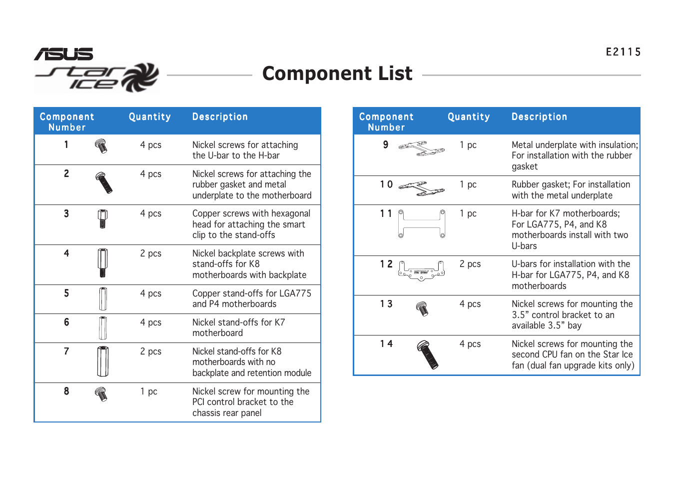 Asus Star Ice User Manual | 1 page