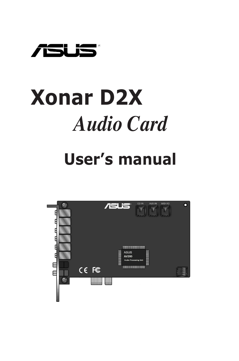 Asus Xonar D2X User Manual | 88 pages