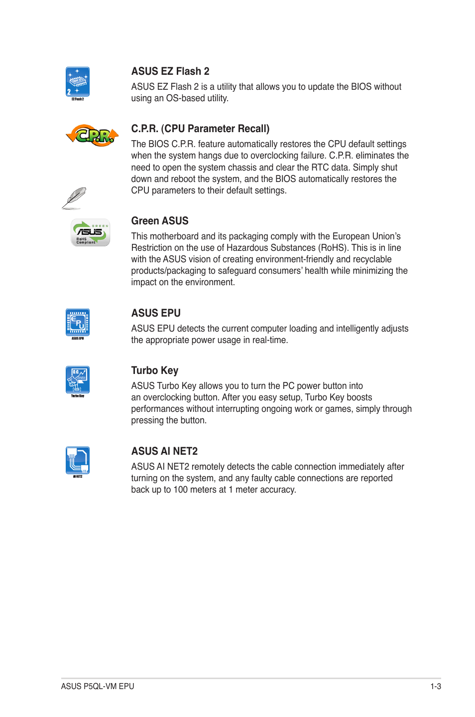 Asus P5QL-VM EPU User Manual | Page 13 / 64