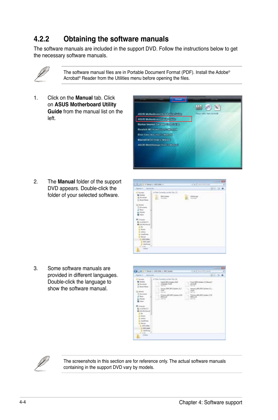 2 obtaining the software manuals | Asus P9X79-E WS User Manual | Page 132 / 180