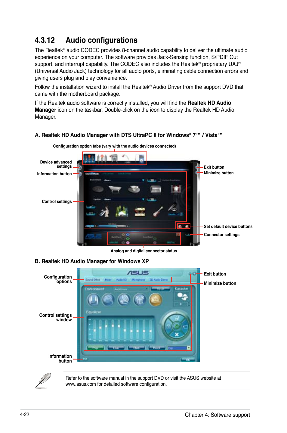 12 audio configurations | Asus P9X79-E WS User Manual | Page 150 / 180