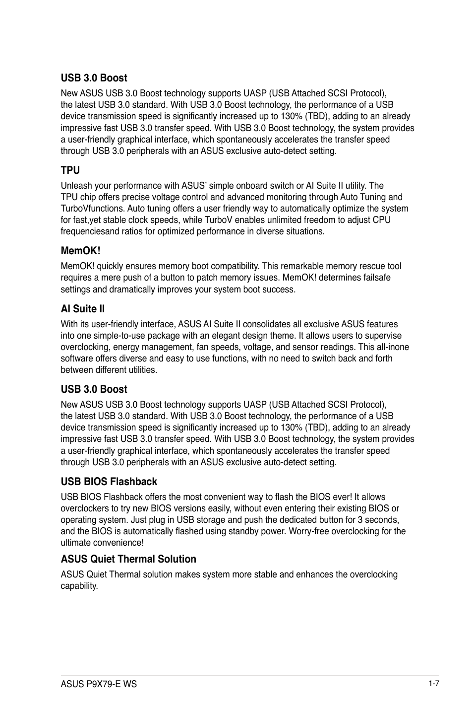 Asus P9X79-E WS User Manual | Page 21 / 180
