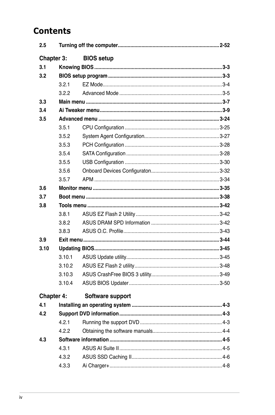 Asus P9X79-E WS User Manual | Page 4 / 180