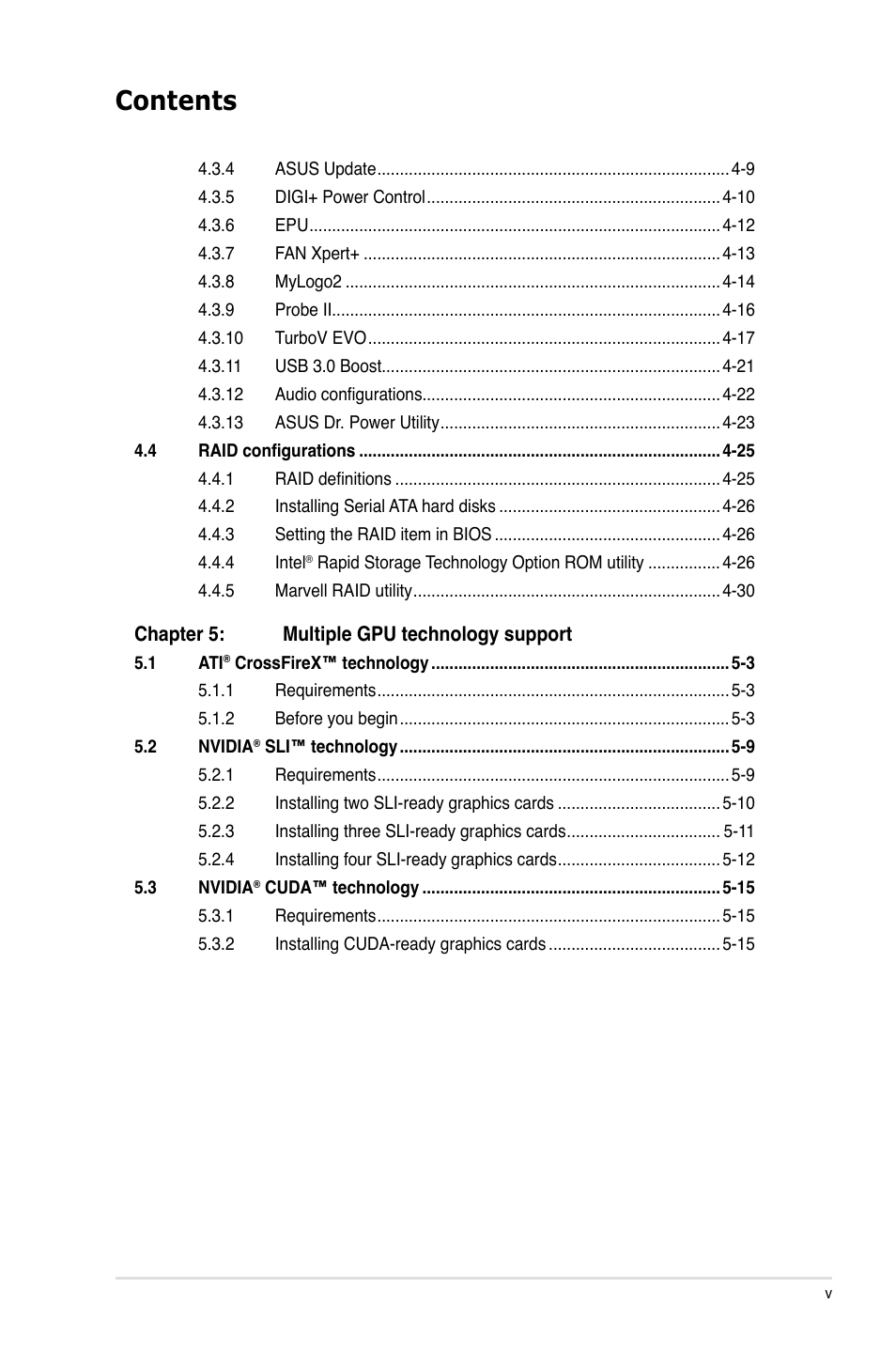 Asus P9X79-E WS User Manual | Page 5 / 180