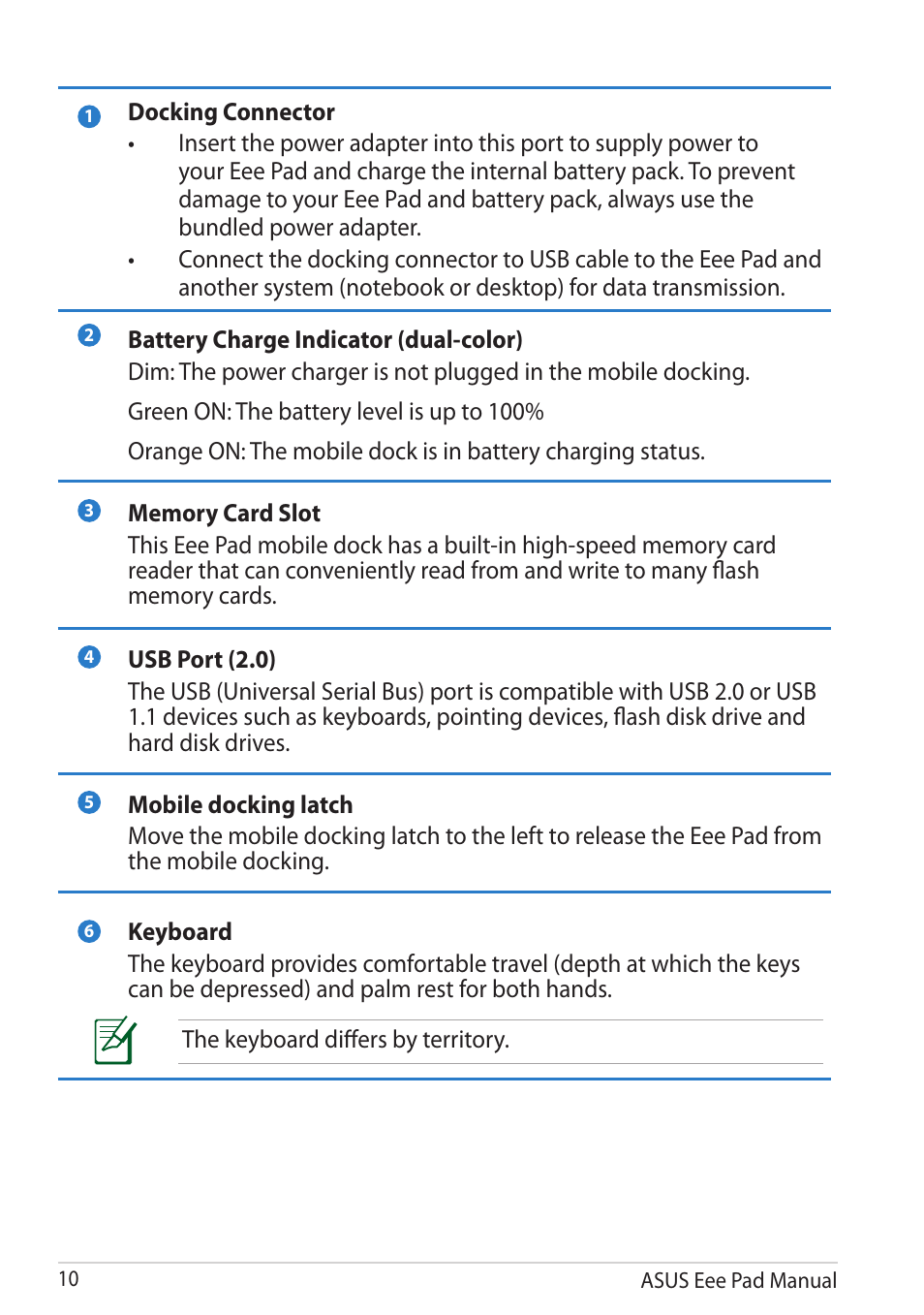 Asus Eee Pad Transformer Prime TF201 User Manual | Page 10 / 70