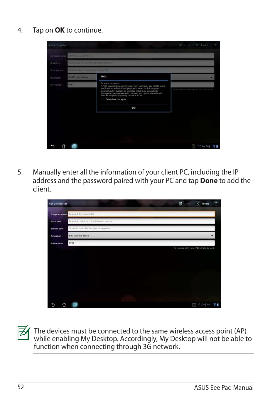 Asus Eee Pad Transformer Prime TF201 User Manual | Page 52 / 70