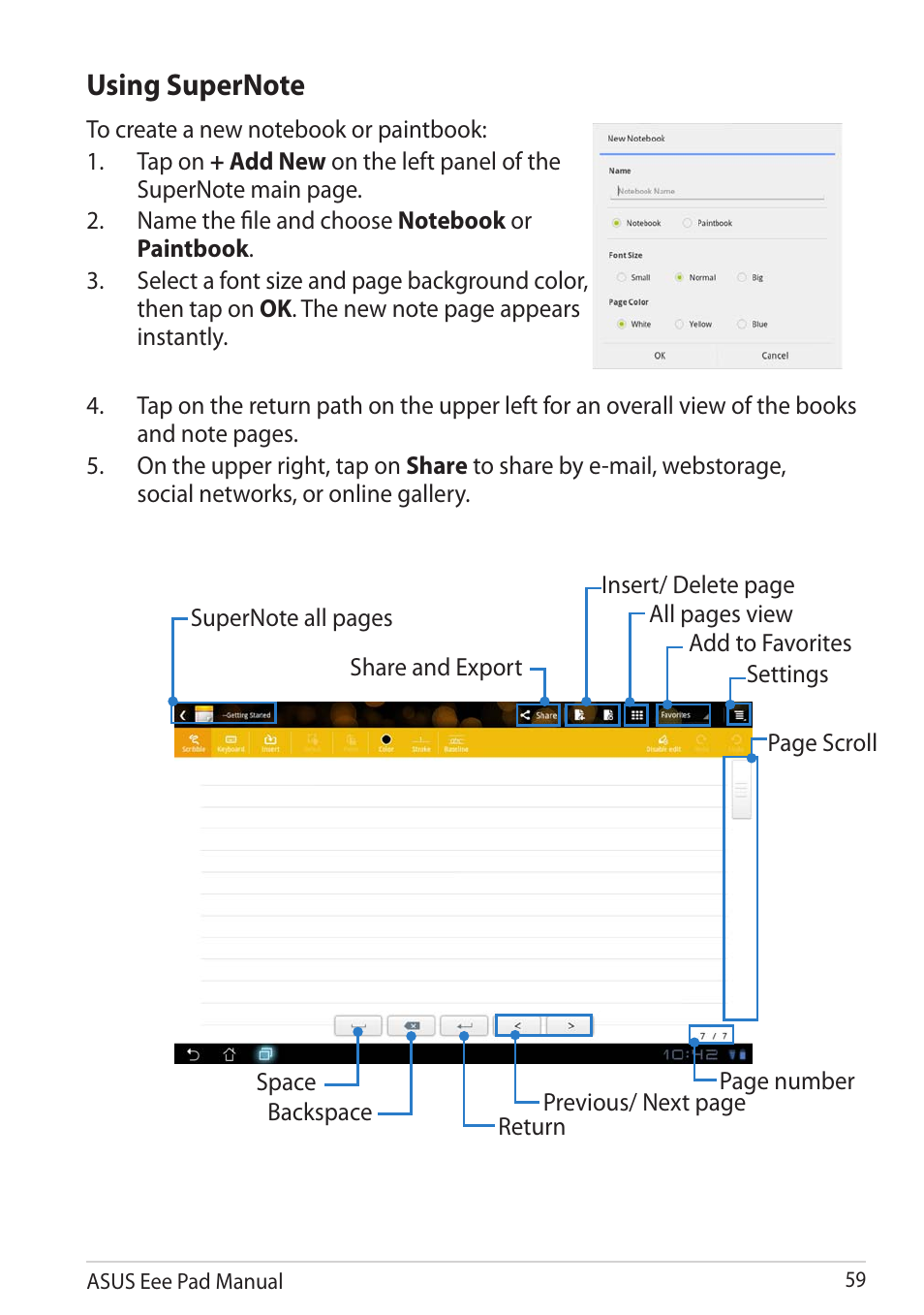 Asus Eee Pad Transformer Prime TF201 User Manual | Page 59 / 70