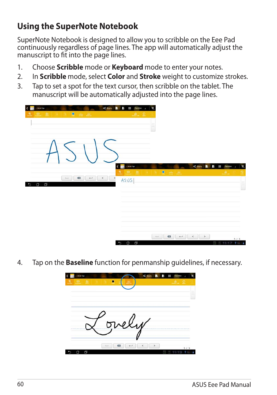 Asus Eee Pad Transformer Prime TF201 User Manual | Page 60 / 70