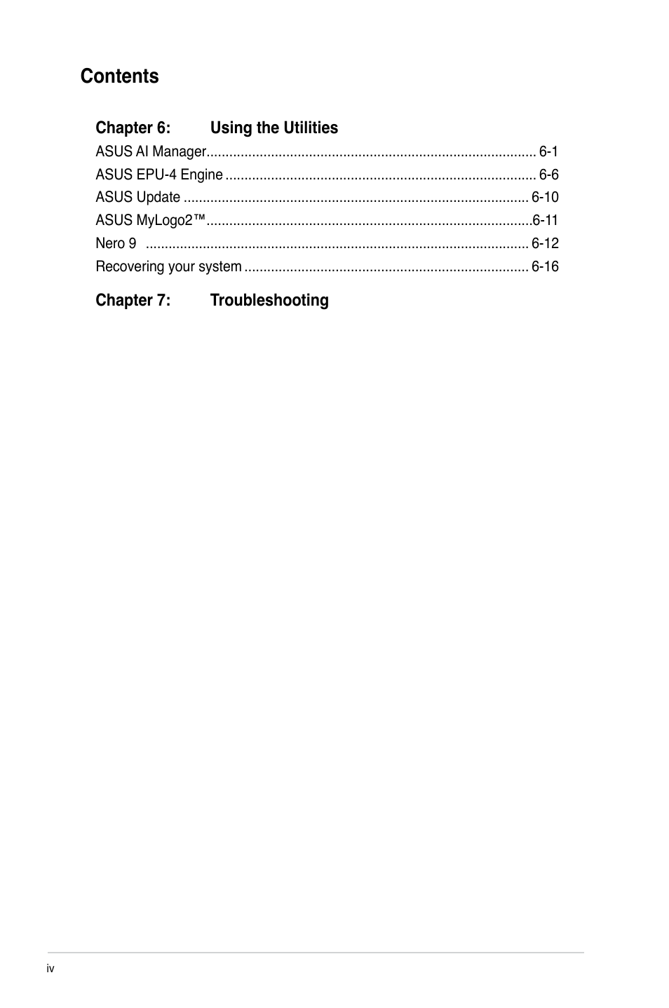 Asus CG1330 User Manual | Page 4 / 71