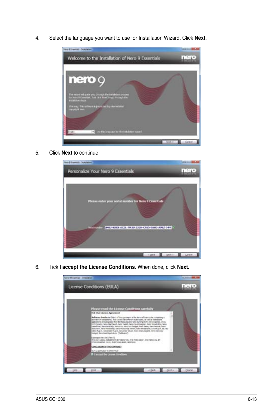 Asus CG1330 User Manual | Page 63 / 71