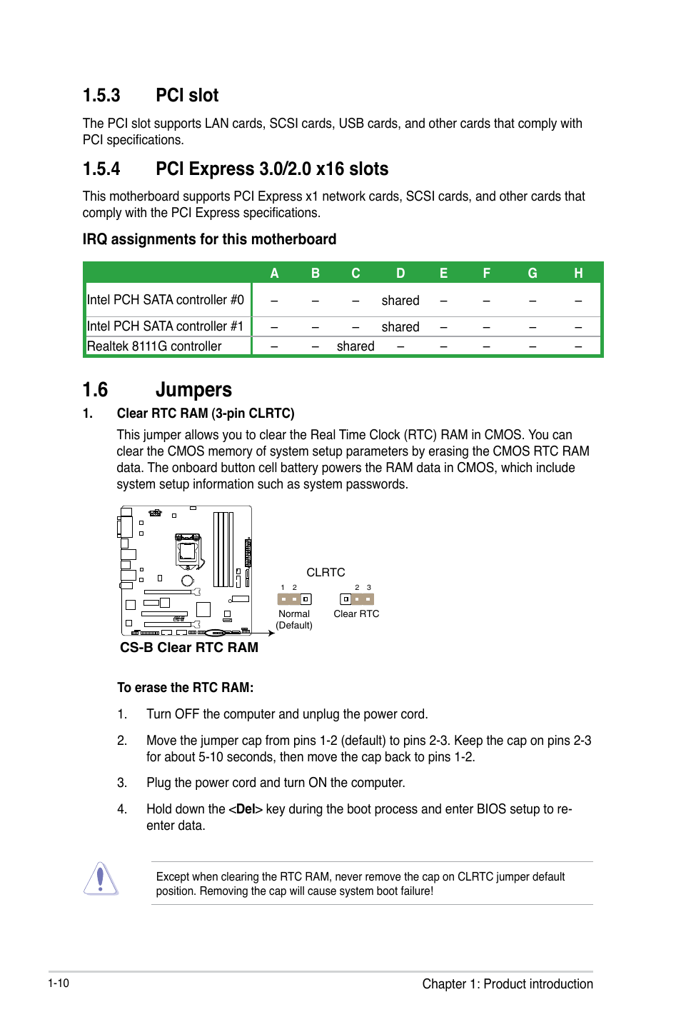 6 jumpers, 3 pci slot | Asus CS-B User Manual | Page 18 / 77