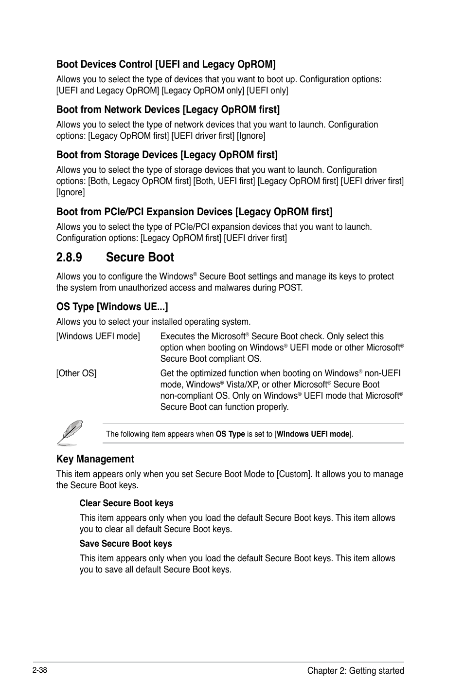 9 secure boot | Asus CS-B User Manual | Page 68 / 77