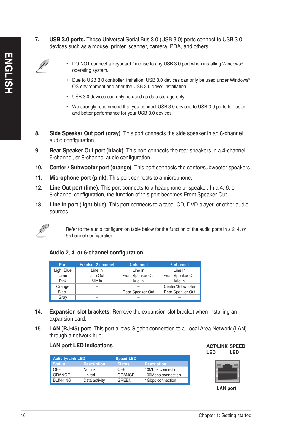 En gl is h en gl is h en gl is h en gl is h | Asus BM6620 User Manual | Page 16 / 70