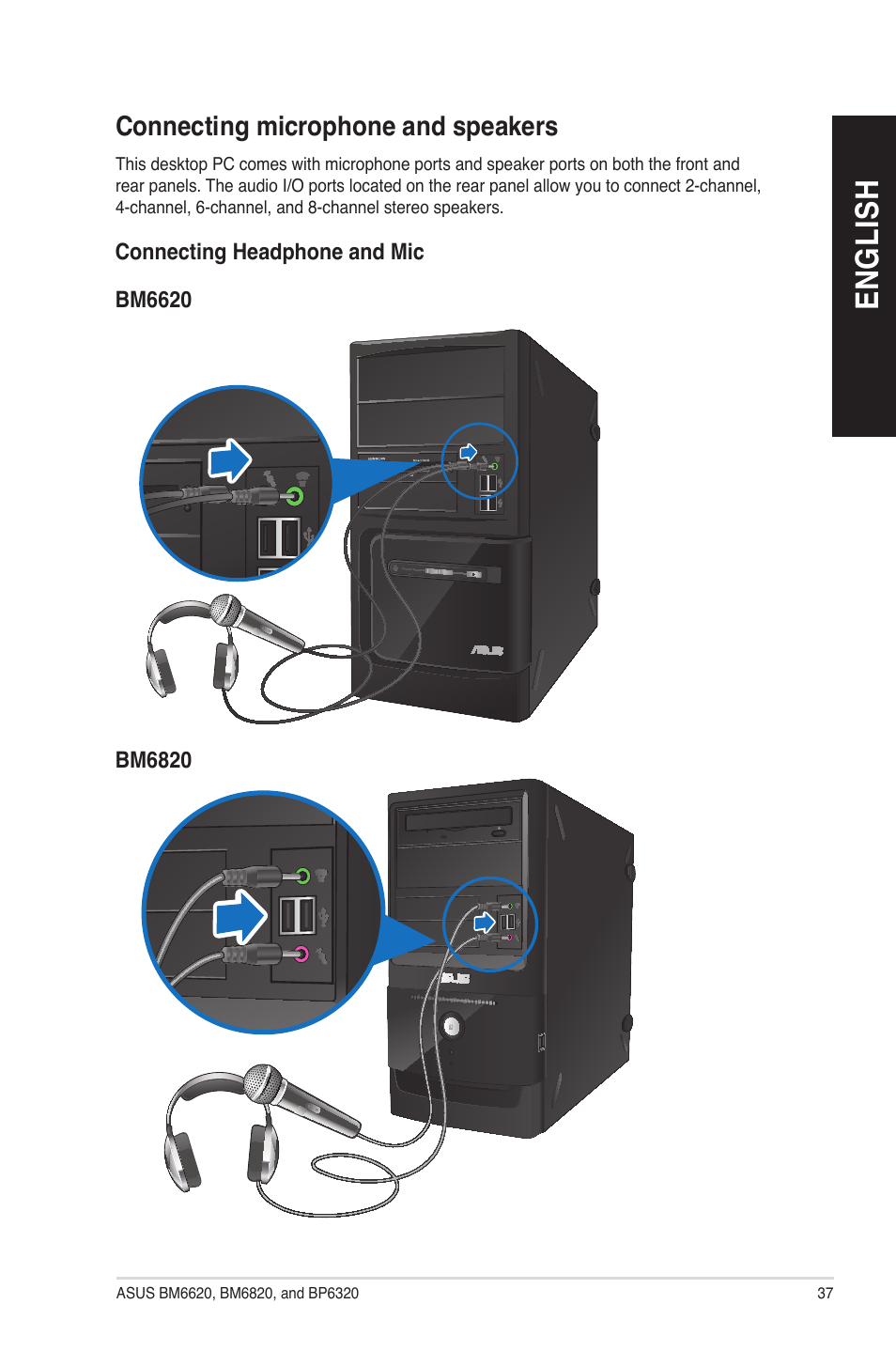 En gl is h en gl is h | Asus BM6620 User Manual | Page 37 / 70