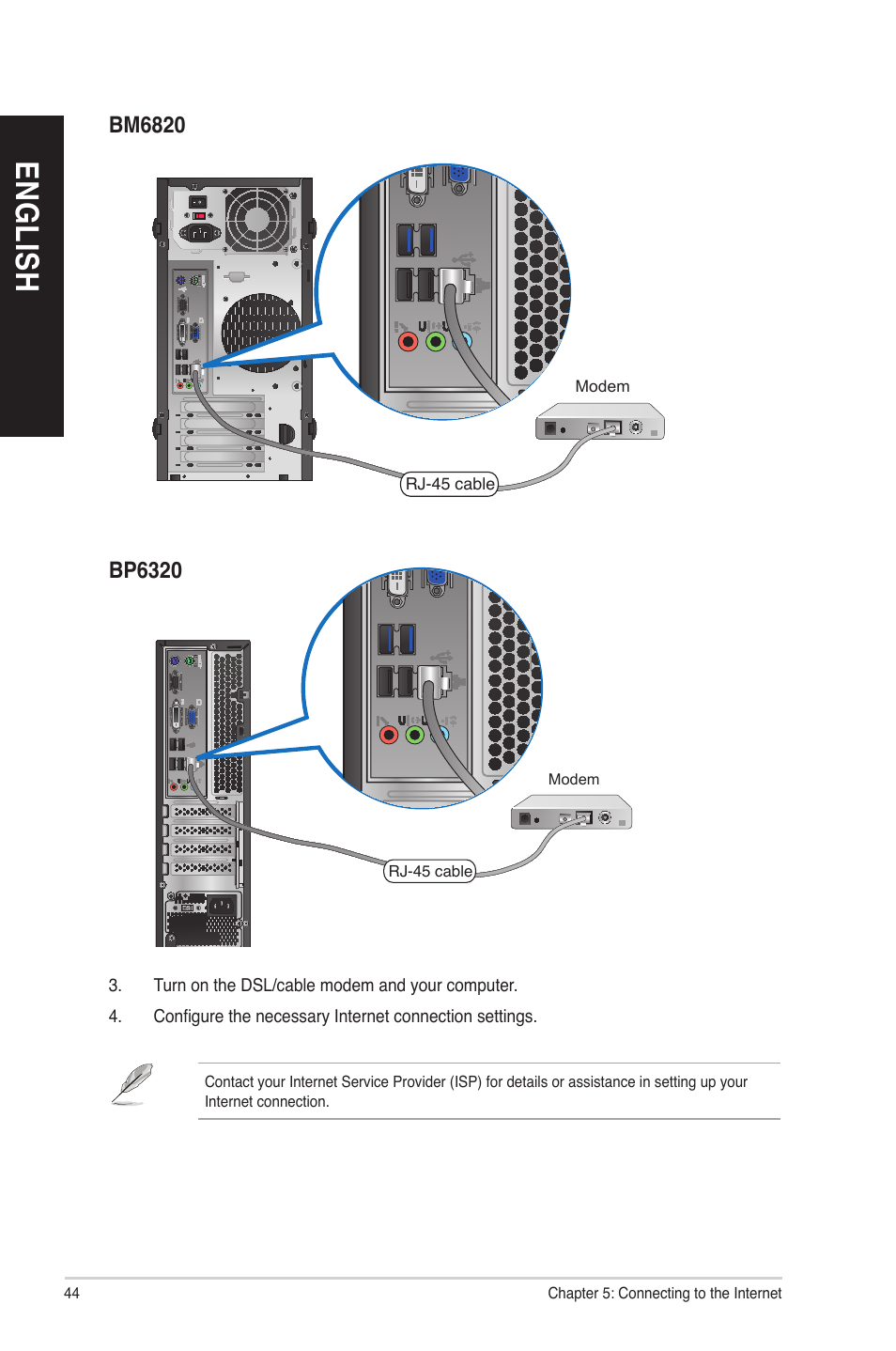 En gl is h en gl is h en gl is h en gl is h | Asus BM6620 User Manual | Page 44 / 70