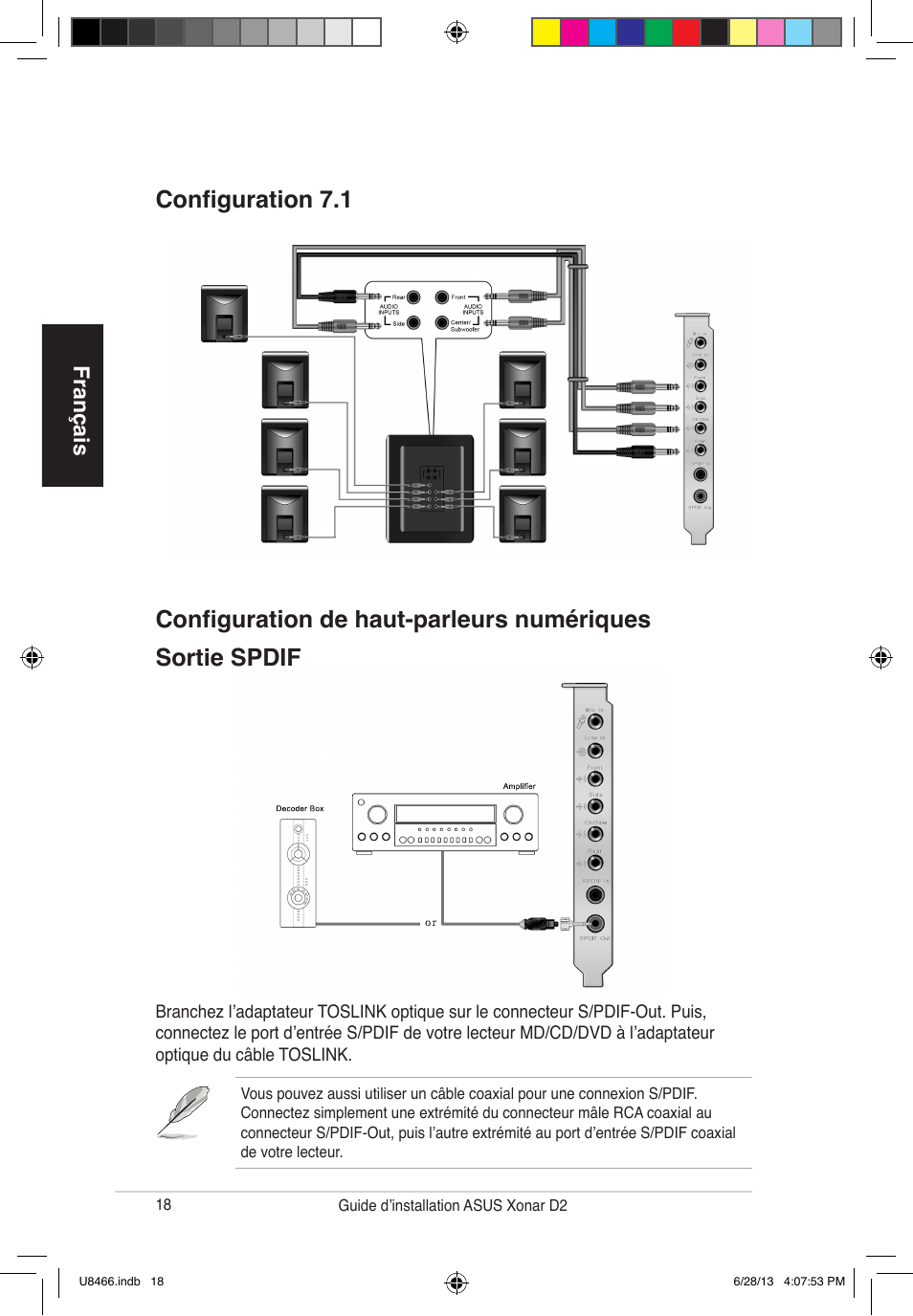 Français | Asus Xonar D2/PM User Manual | Page 19 / 82