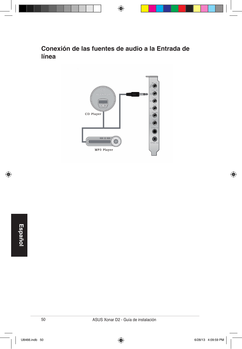 Español | Asus Xonar D2/PM User Manual | Page 51 / 82