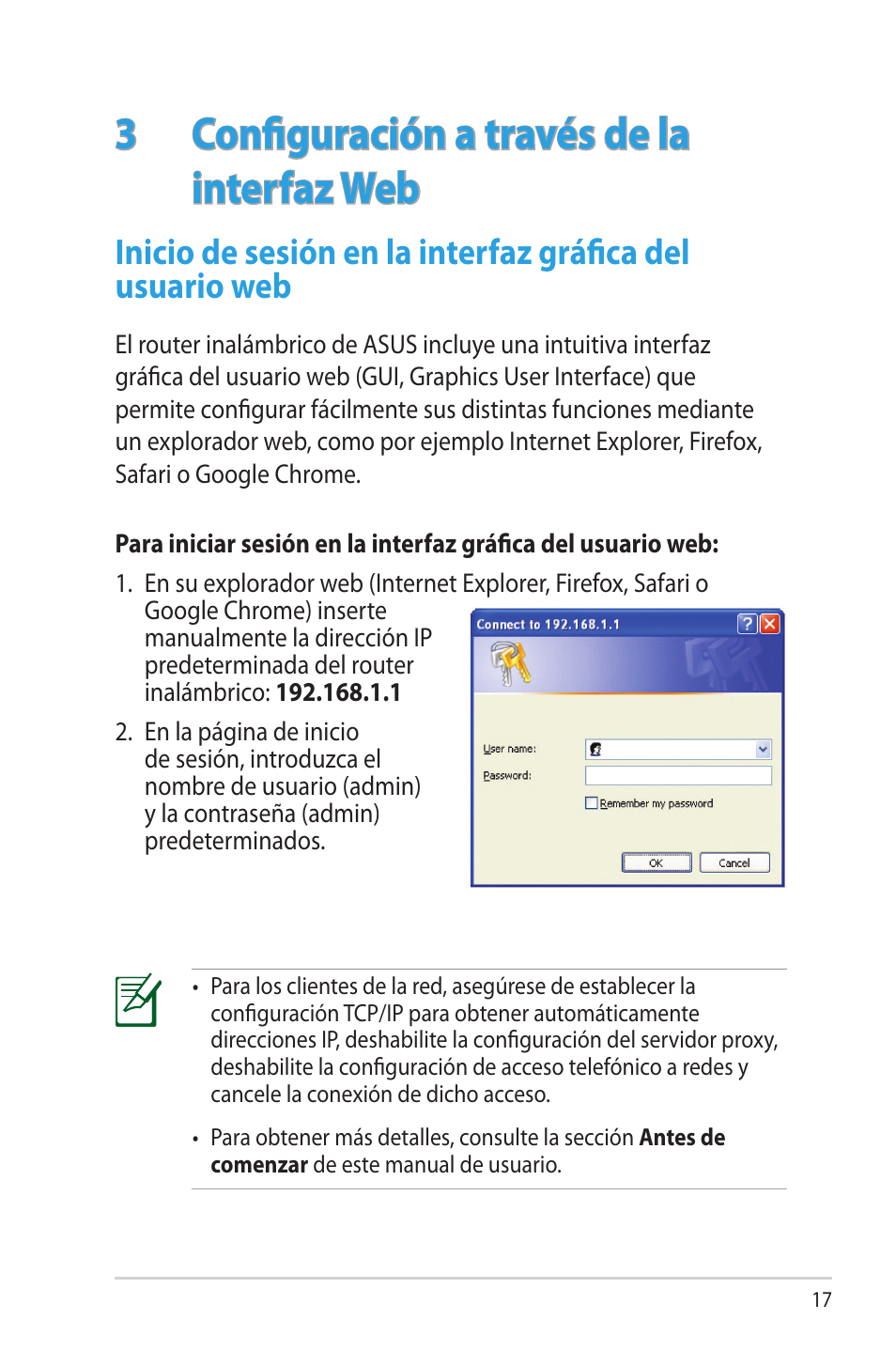 3 configuración a través de la interfaz web, 3 configuración a través de la interfaz web | Asus RT-AC56R User Manual | Page 17 / 70