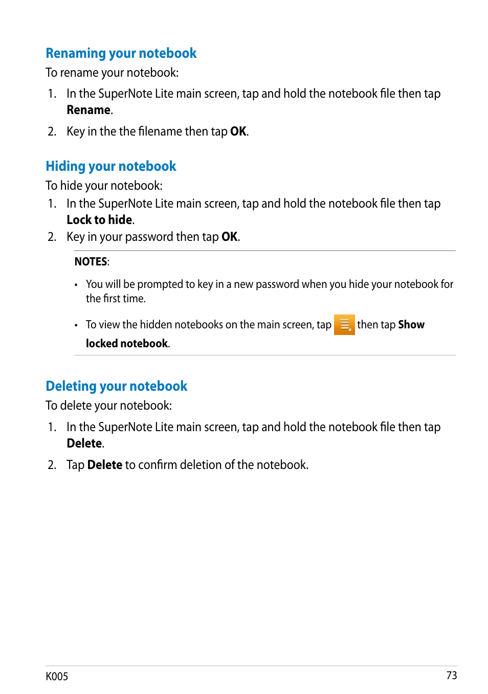 Asus MeMO Pad FHD 10 LTE User Manual | Page 73 / 98