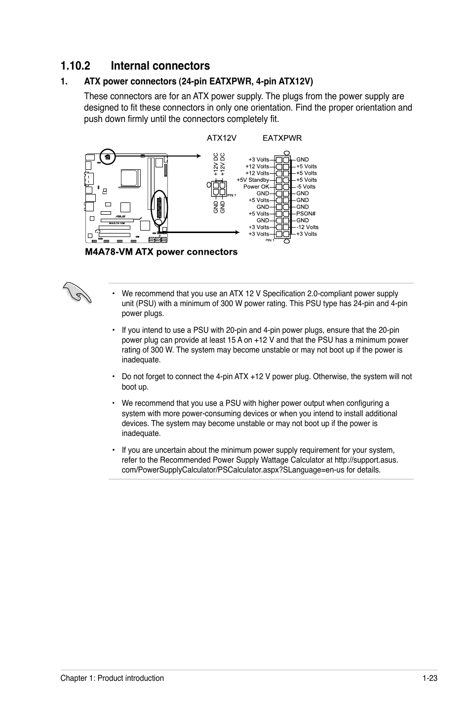 2 internal connectors, 2 internal connectors -23 | Asus M4A78-VM User Manual | Page 33 / 64