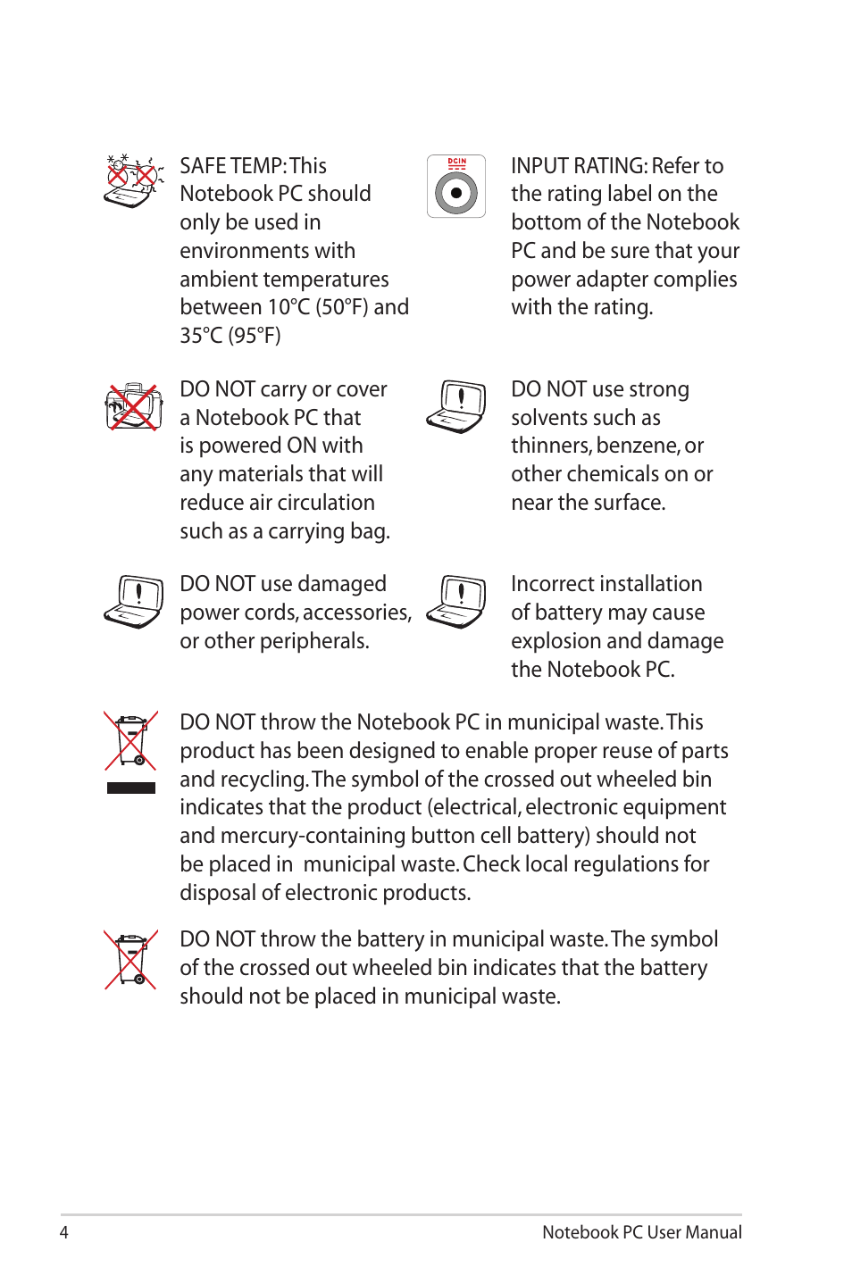 Asus X70IO User Manual | Page 4 / 26