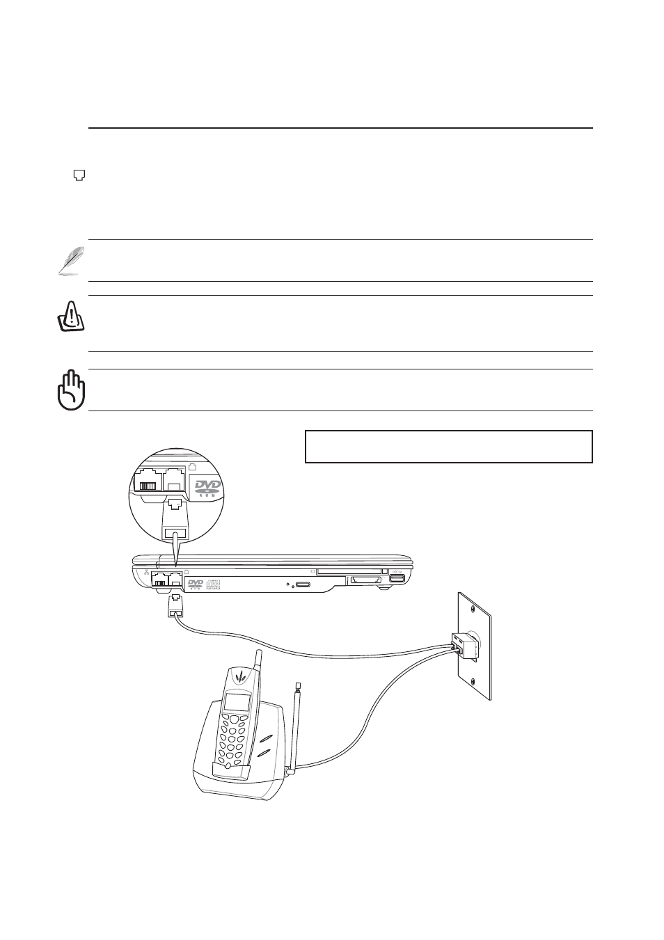 Modem connection | Asus M5NP User Manual | Page 52 / 76