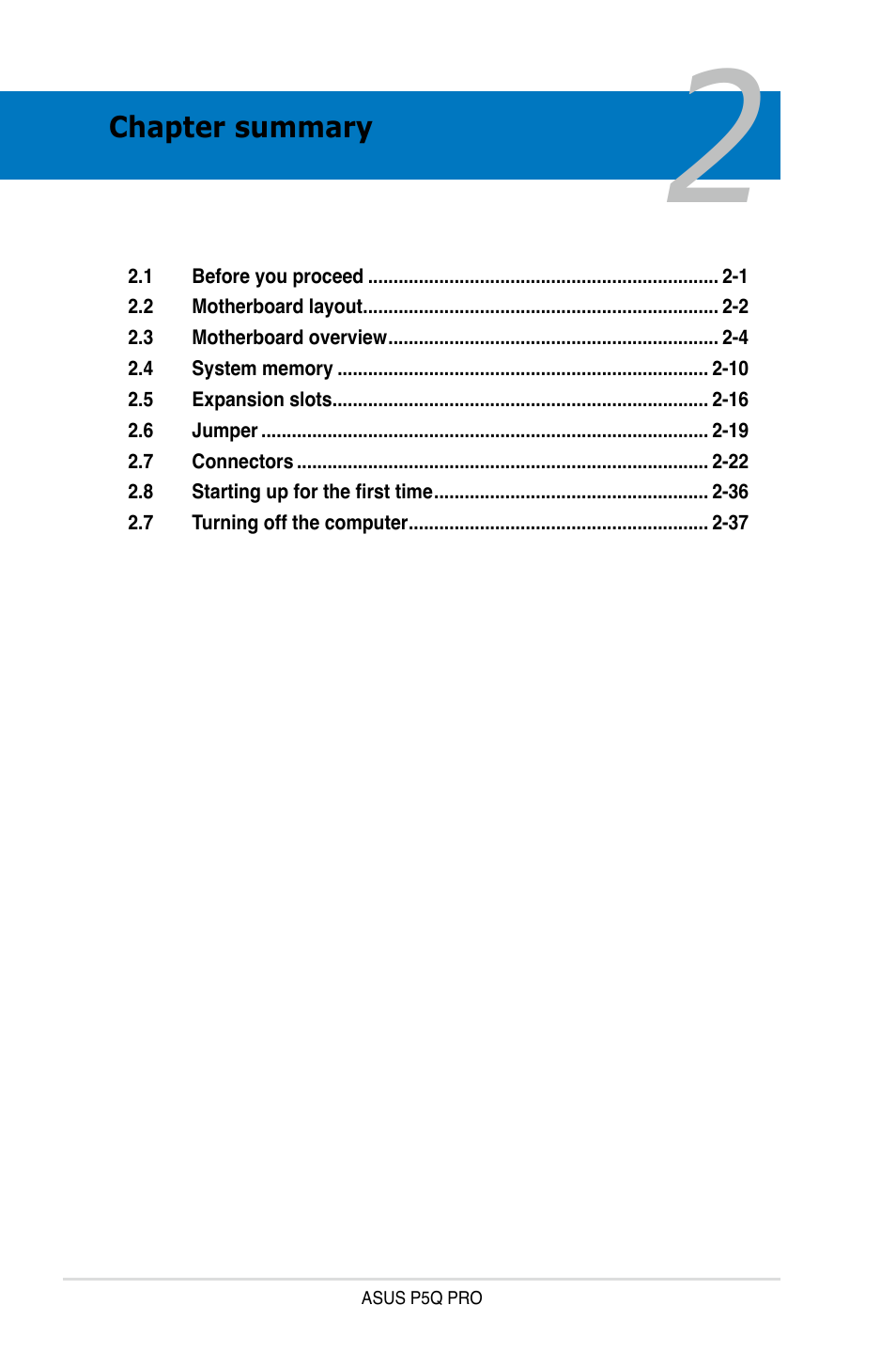 Asus P5Q PRO User Manual | Page 26 / 180