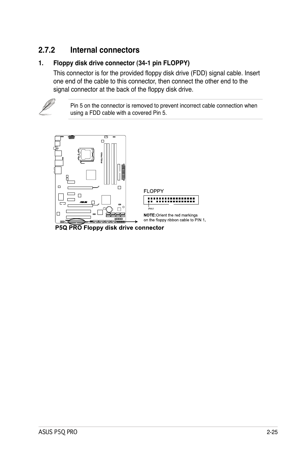 2 internal connectors | Asus P5Q PRO User Manual | Page 51 / 180