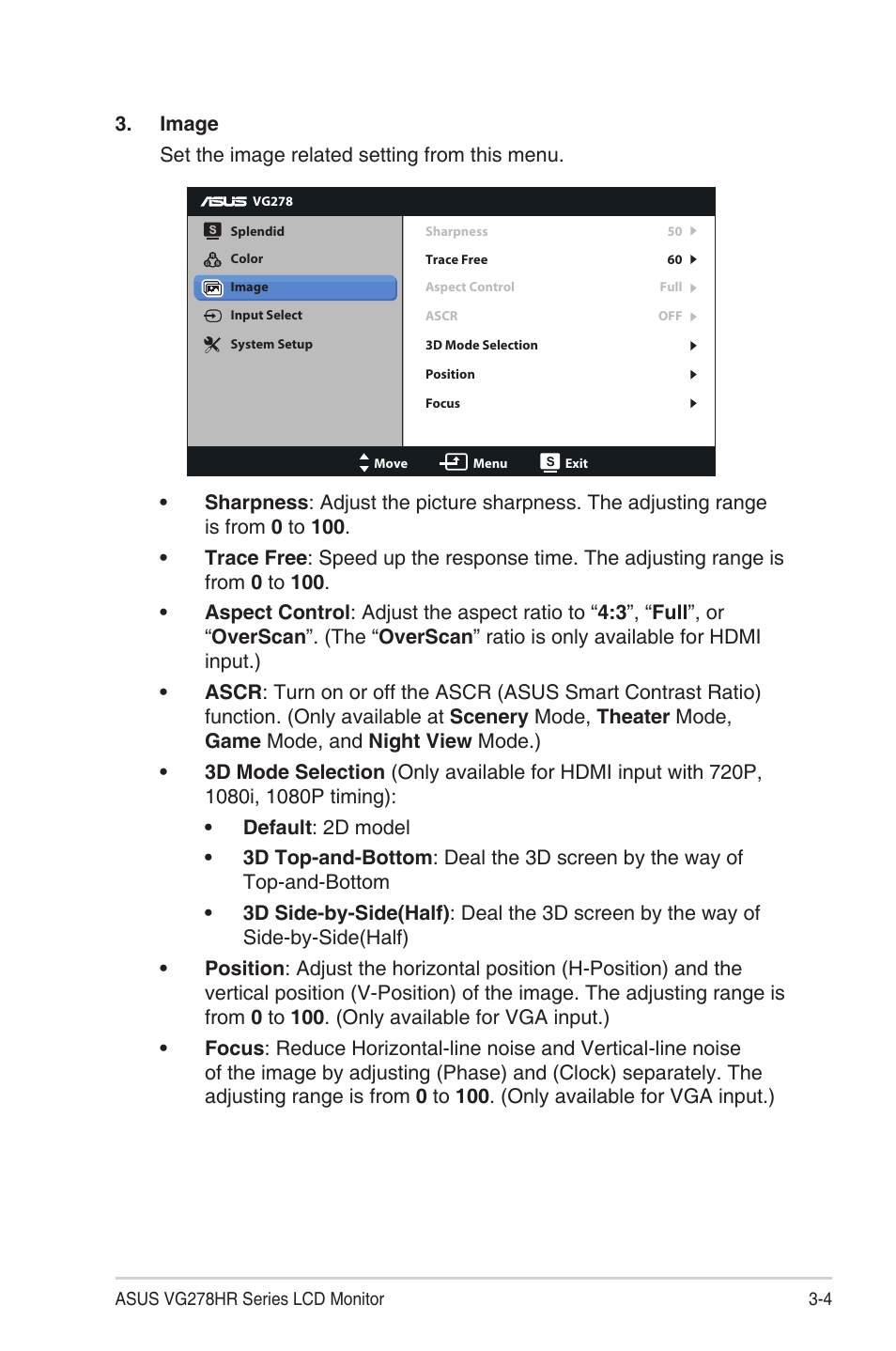 Asus VG278HR User Manual | Page 20 / 27