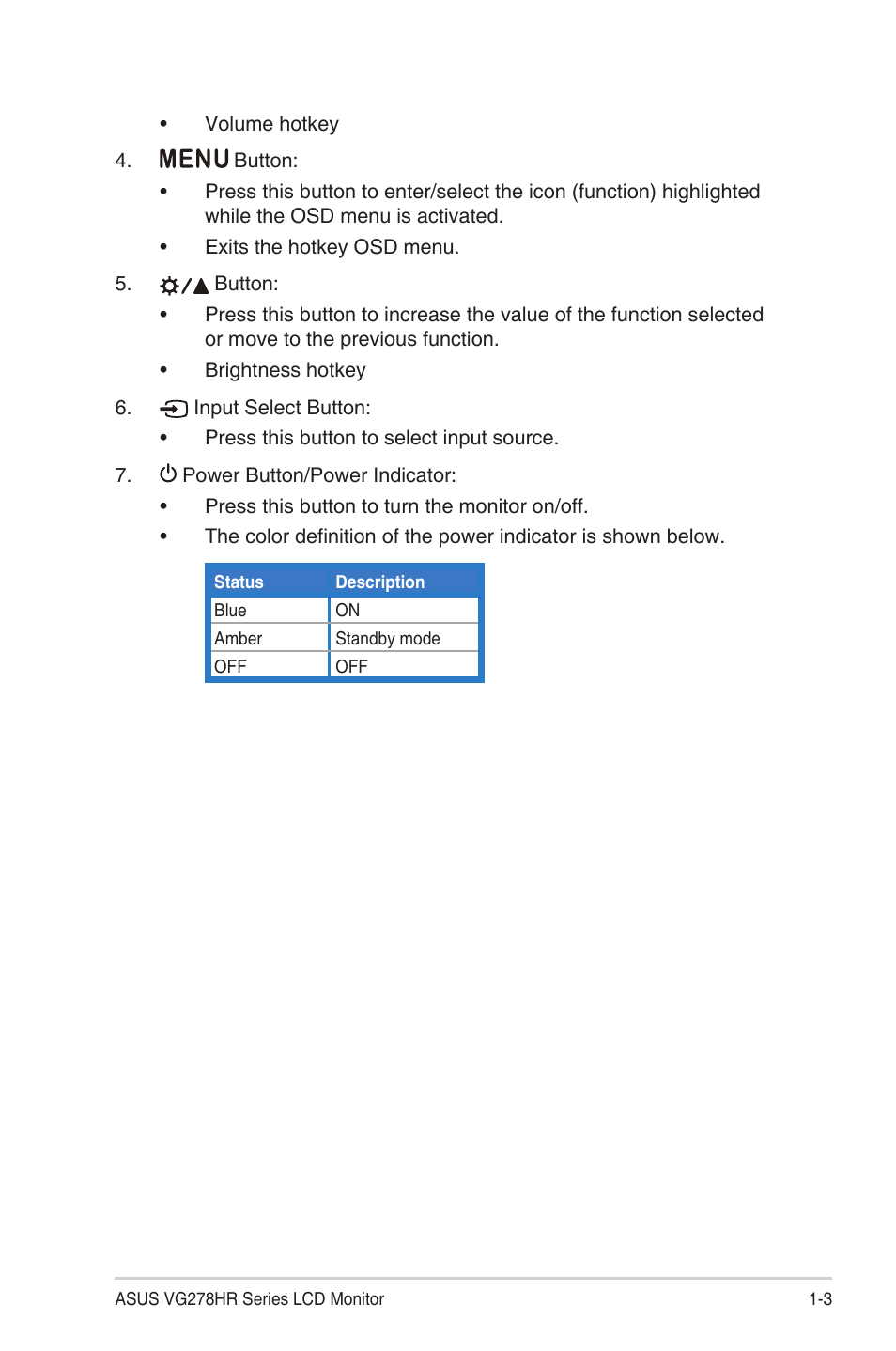 Asus VG278HR User Manual | Page 9 / 27