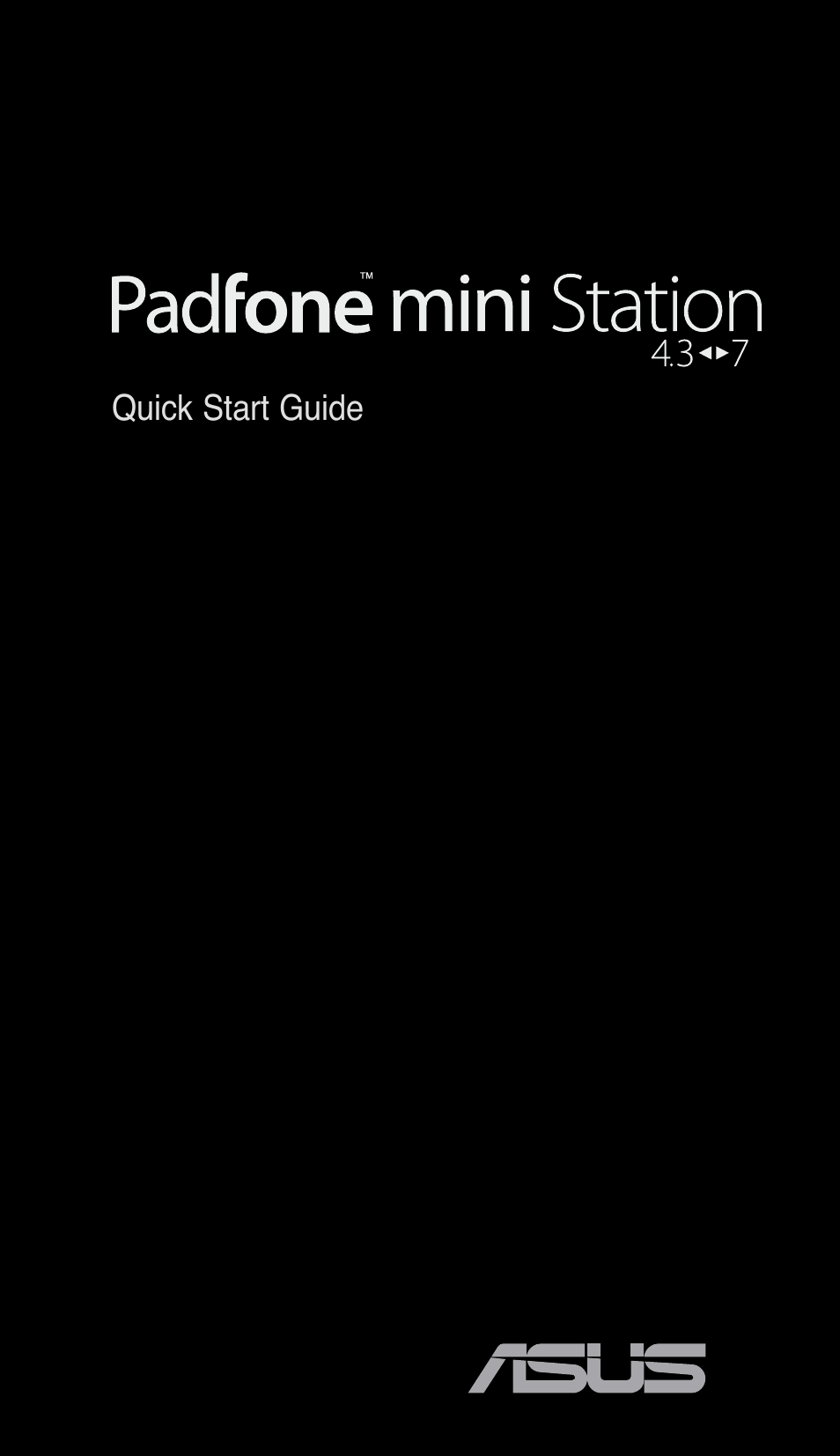 Asus PadFone mini 4.3 User Manual | 15 pages