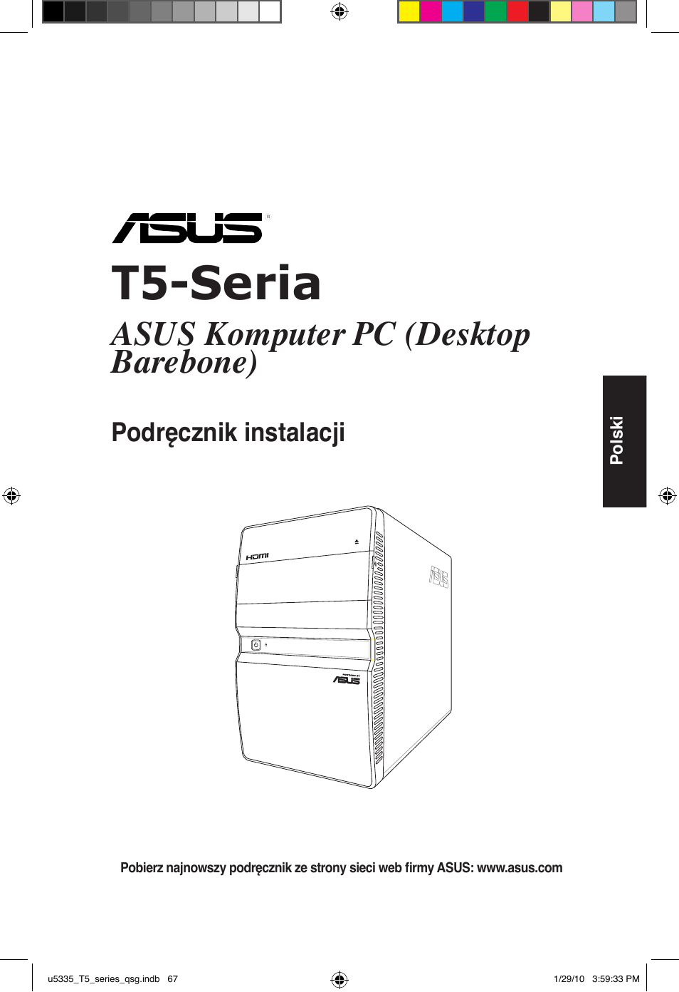 T5-seria, Asus komputer pc (desktop barebone) | Asus T5-P5G41E User Manual | Page 67 / 82