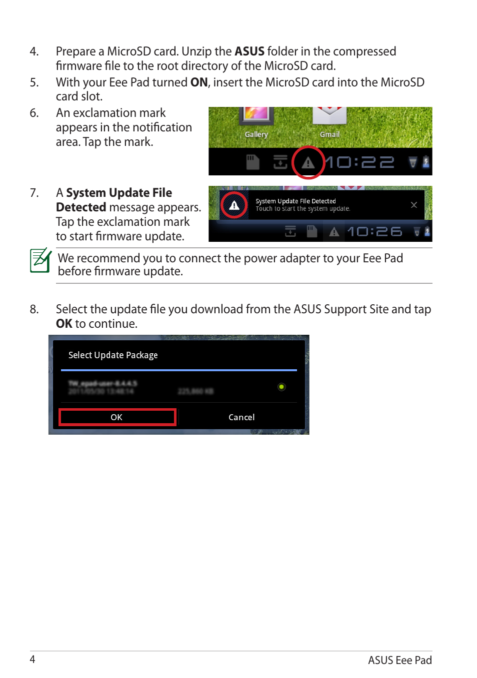 Asus Eee Pad Transformer TF101 User Manual | Page 4 / 6