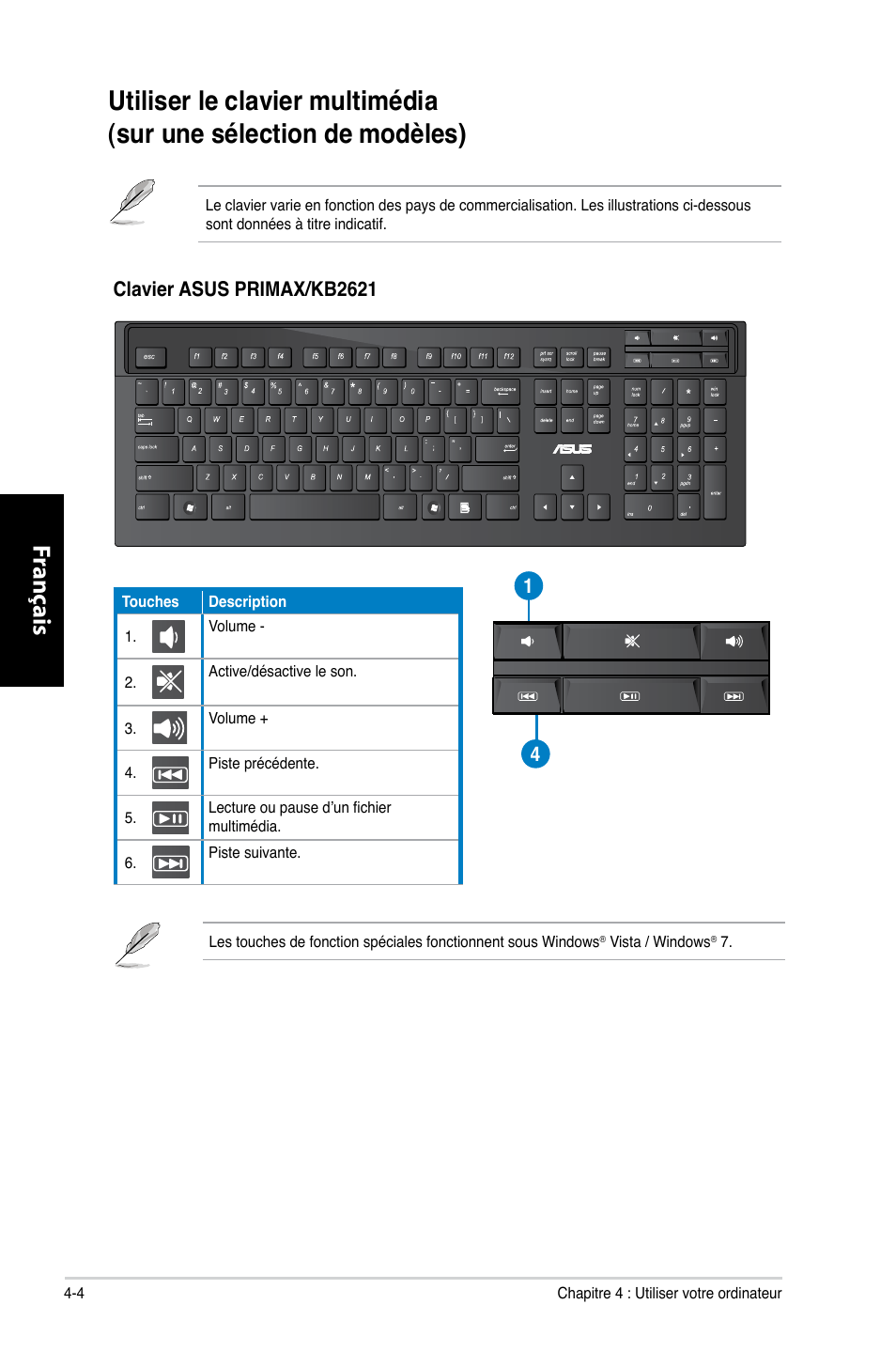 Fr ançais fr ançais | Asus CG8350 User Manual | Page 198 / 380