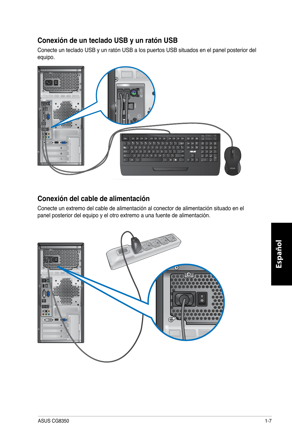 Español | Asus CG8350 User Manual | Page 245 / 380