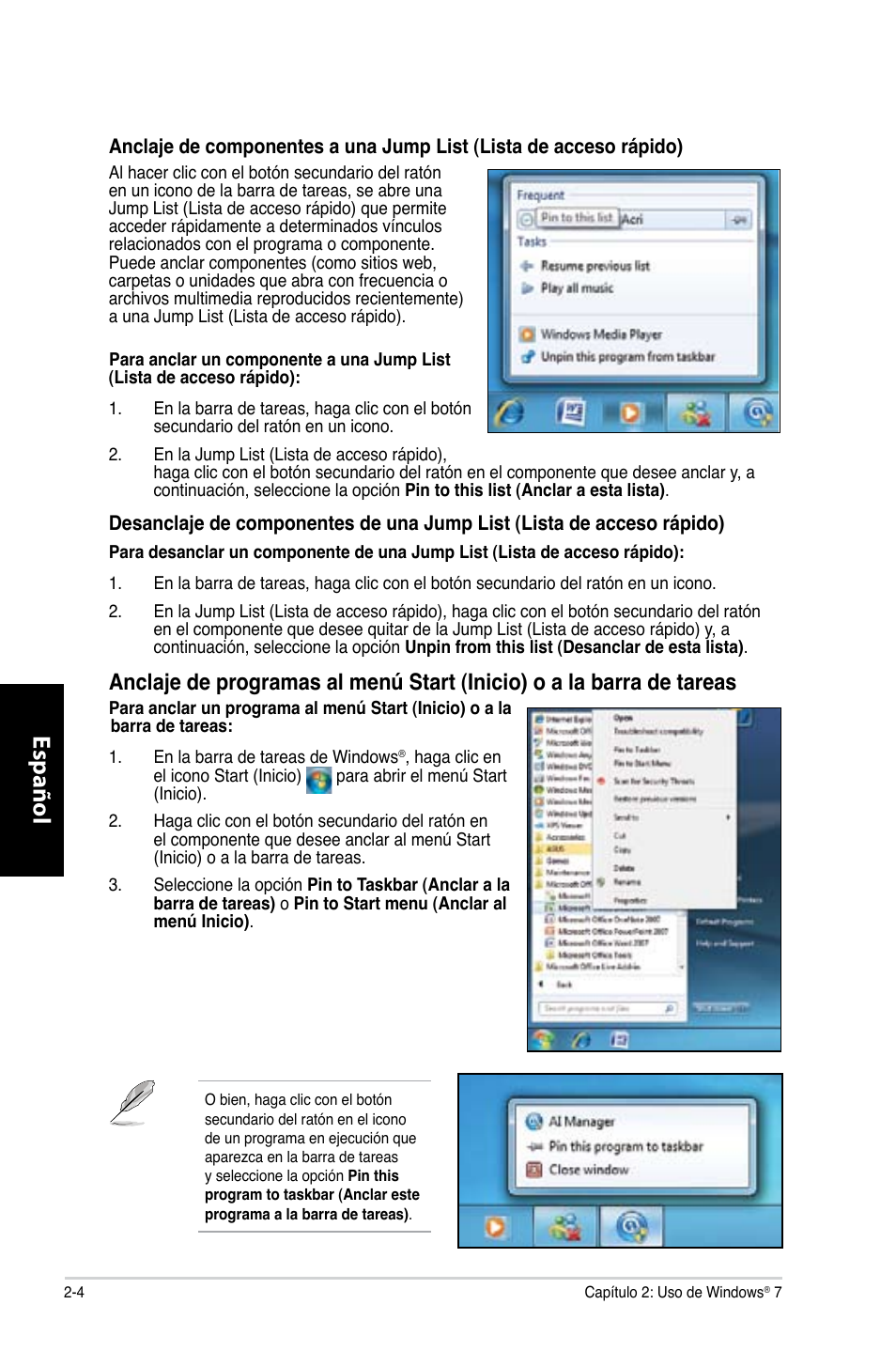 Español | Asus CG8350 User Manual | Page 250 / 380