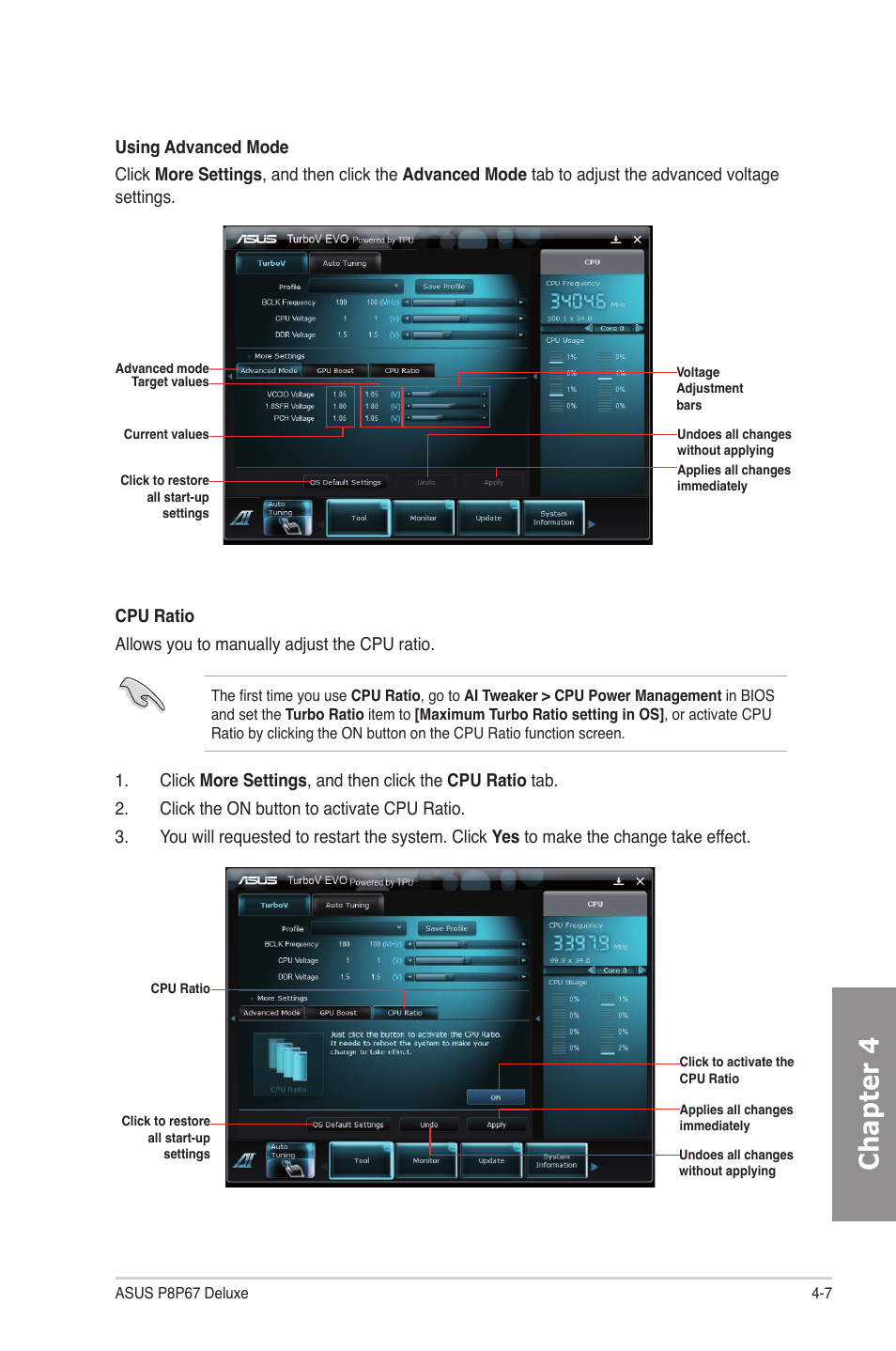 Chapter 4 | Asus P8P67 DELUXE User Manual | Page 113 / 142