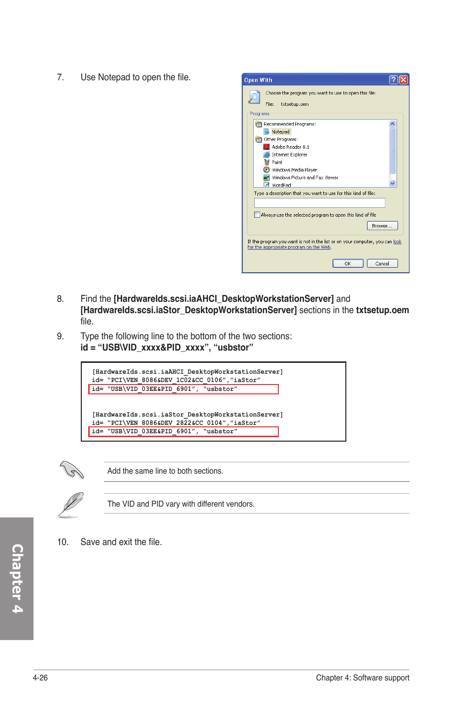 Chapter 4 | Asus P8P67 DELUXE User Manual | Page 132 / 142