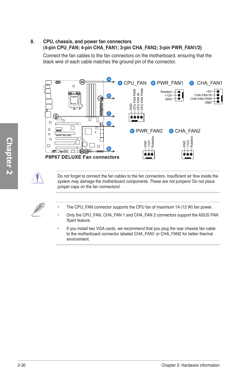 Chapter 2 | Asus P8P67 DELUXE User Manual | Page 48 / 142