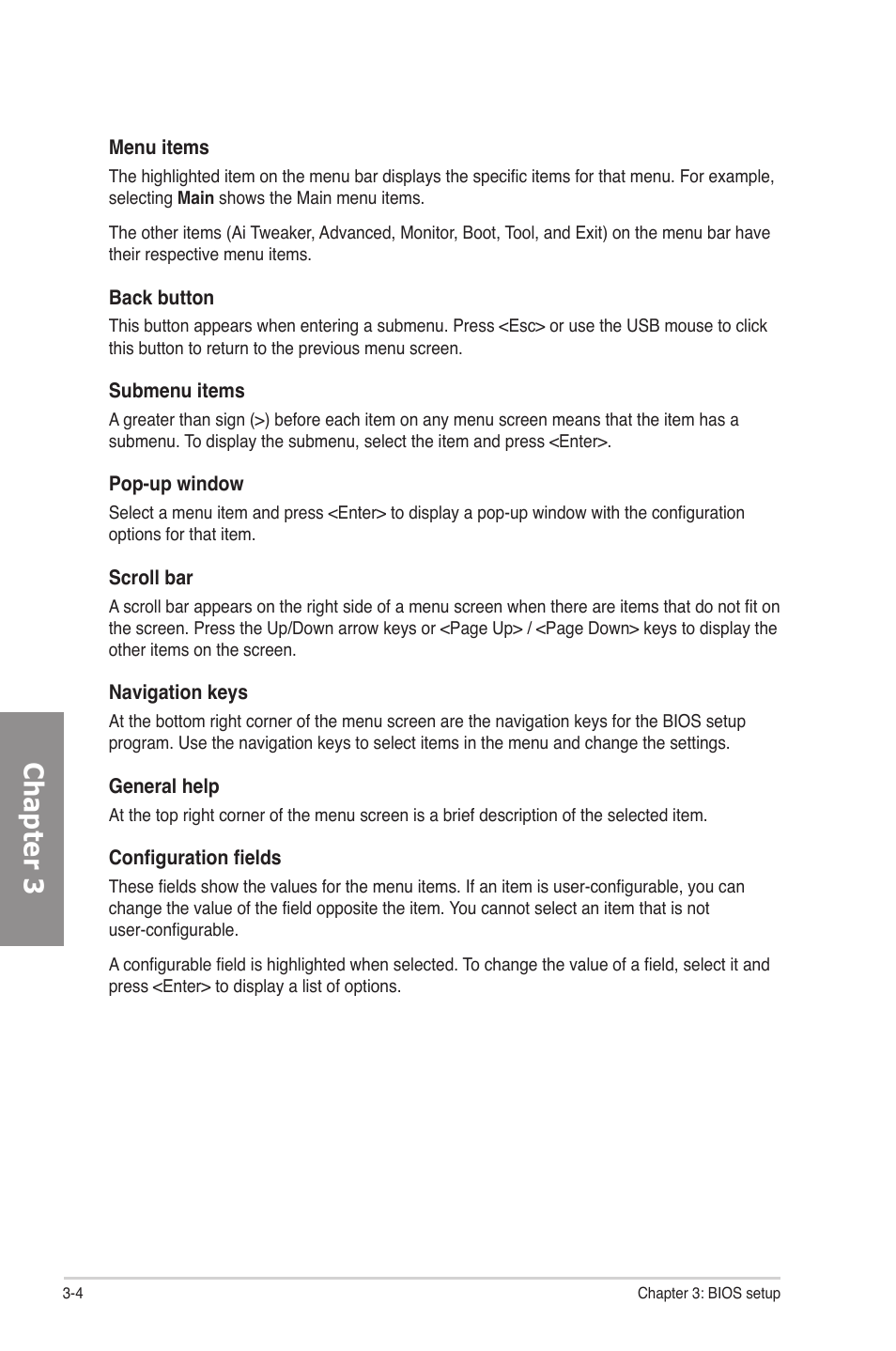 Chapter 3 | Asus P8P67 DELUXE User Manual | Page 72 / 142