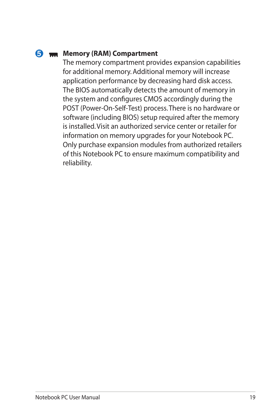 Asus X40U User Manual | Page 19 / 102