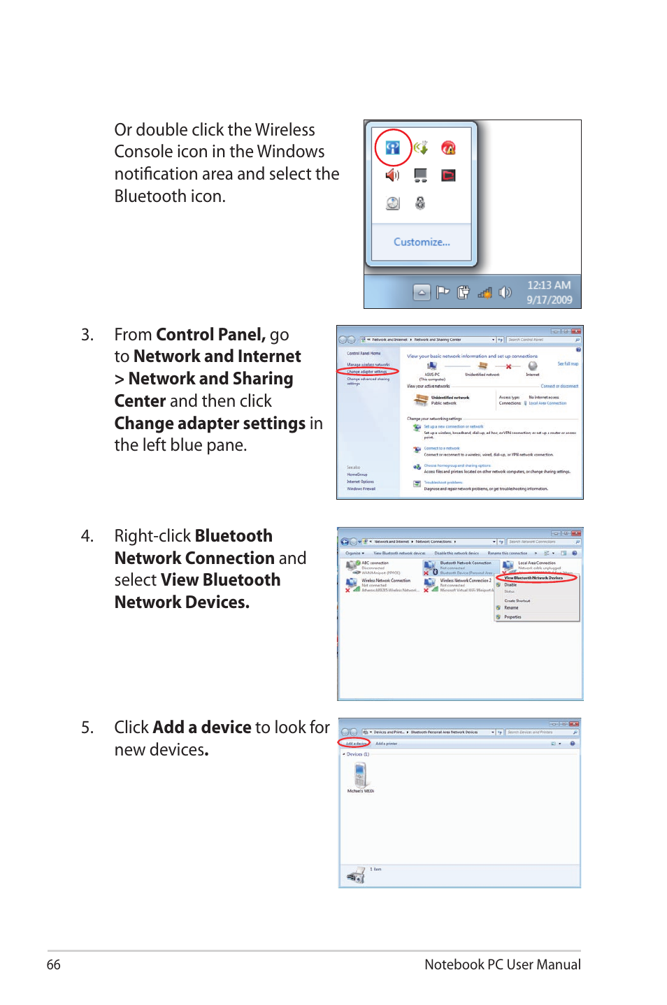 Asus X40U User Manual | Page 66 / 102