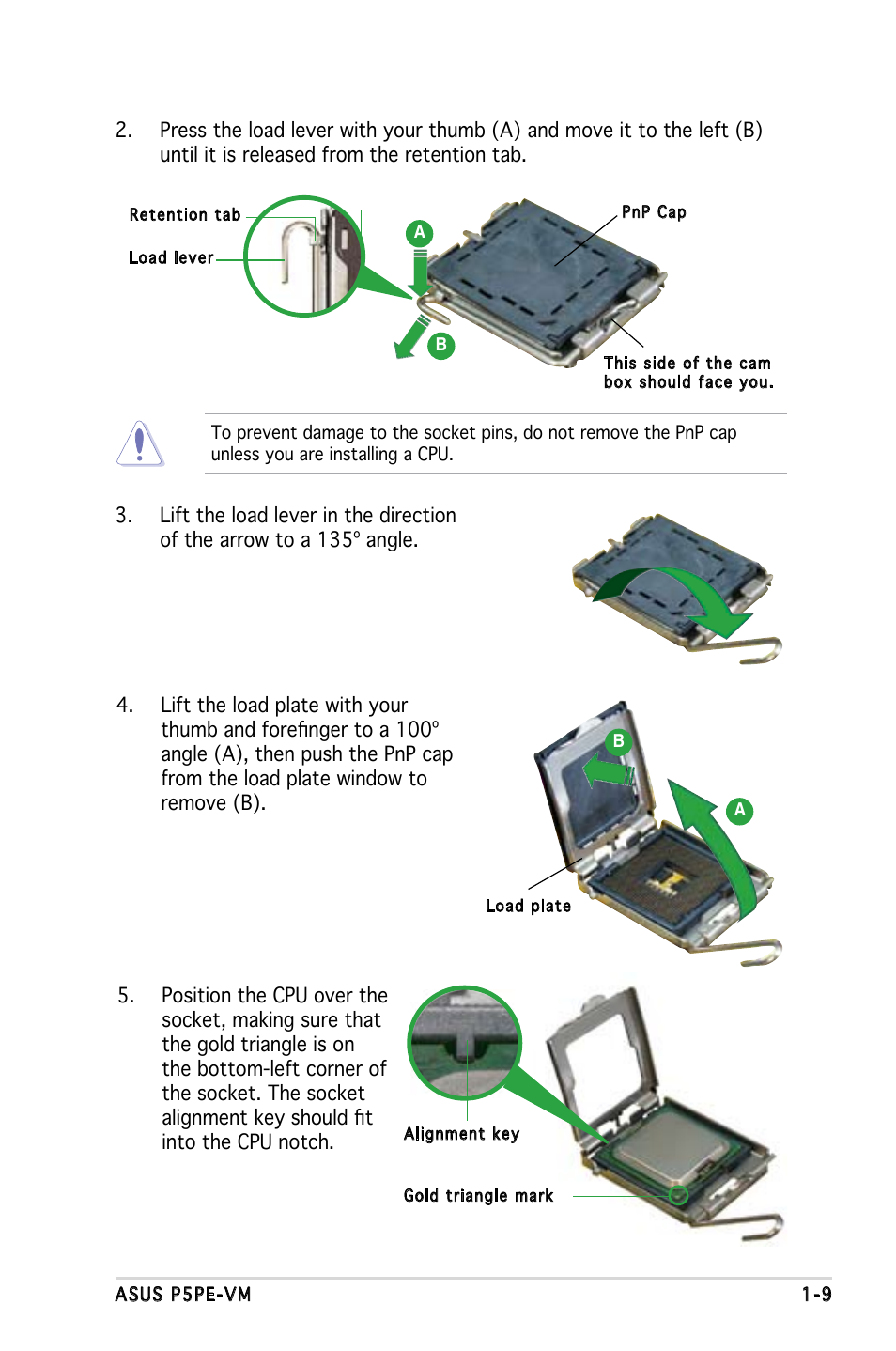 Asus P5PE-VM User Manual | Page 21 / 80