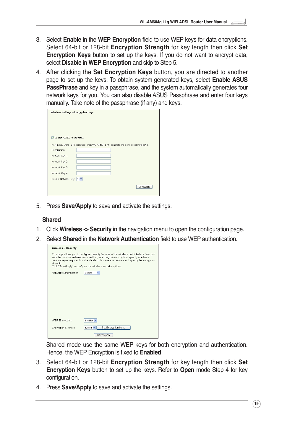 Asus WL-AM604g User Manual | Page 21 / 34