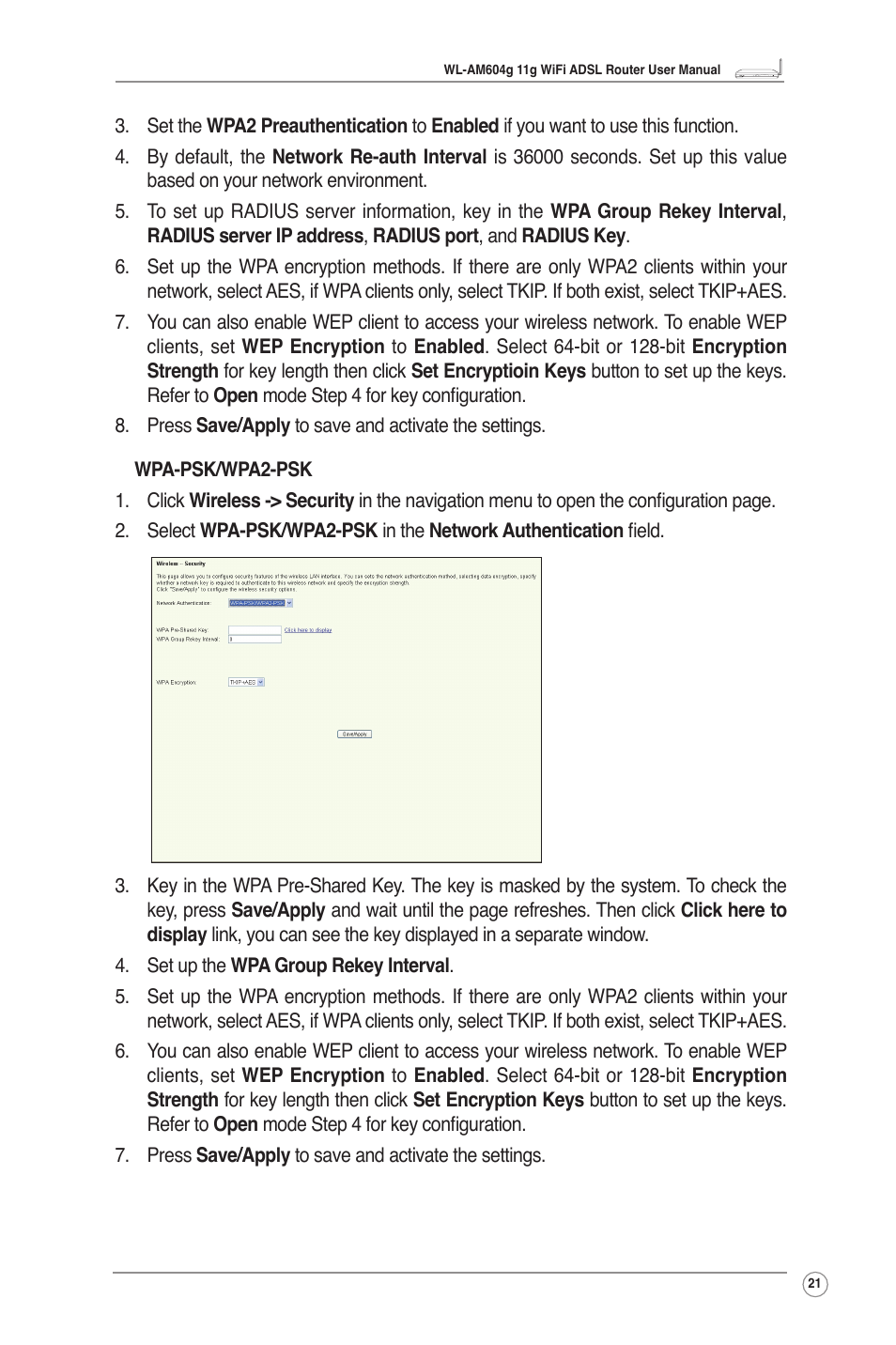 Asus WL-AM604g User Manual | Page 23 / 34