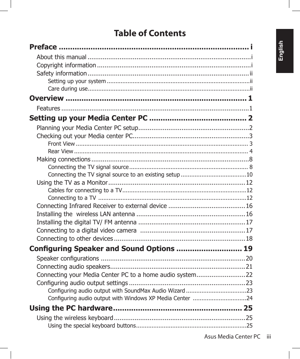 Asus Asteio D22 User Manual | Page 5 / 210