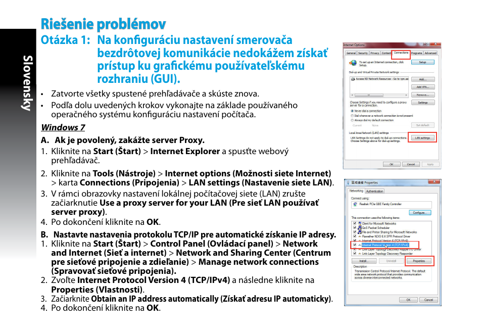 Riešenie problémov, Slo vensk y | Asus RP-N53 User Manual | Page 117 / 155