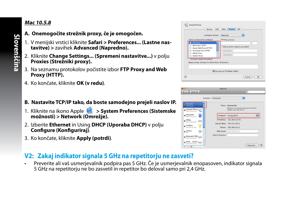 Slo venščina | Asus RP-N53 User Manual | Page 127 / 155