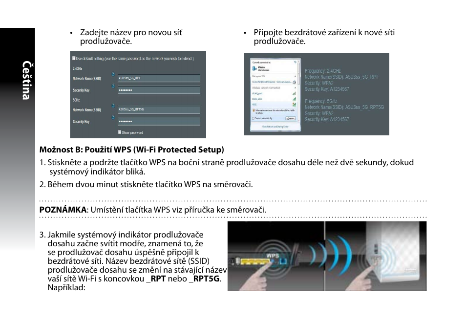Čeština | Asus RP-N53 User Manual | Page 33 / 155