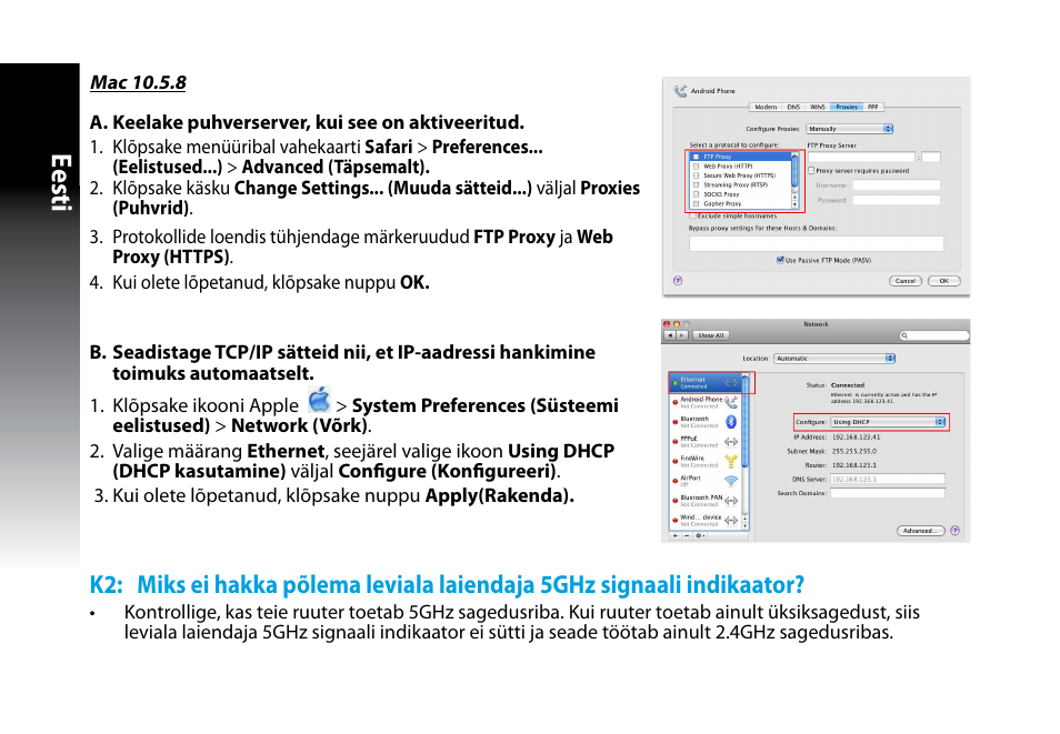 Eesti | Asus RP-N53 User Manual | Page 55 / 155